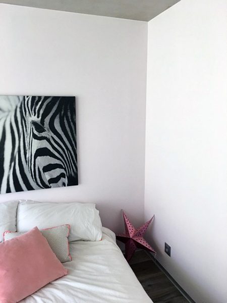 Réalisation chambre peinture rose et blanc, peintreprades-le-lez, jacou, saint-gely-du-fesc, le-crès, Rubio Courrège